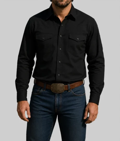Dutton Ranch Rip Wheeler Black Shirt - Front