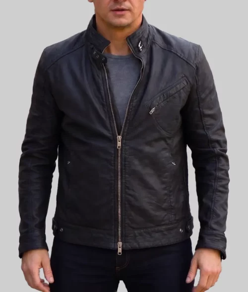 The Bourne Legacy Jeremy Renner Black Leather Jacket