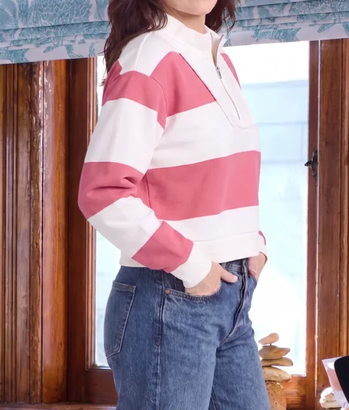 The Four Seasons S02 Tina Fey Half Zip Sweatshirt - Side