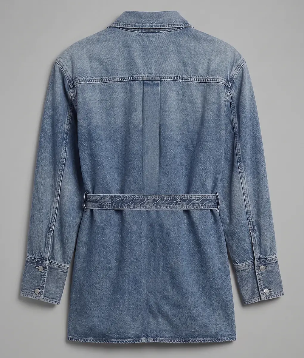 The Way Home Andie Macdowell Blue Denim Jacket - Back