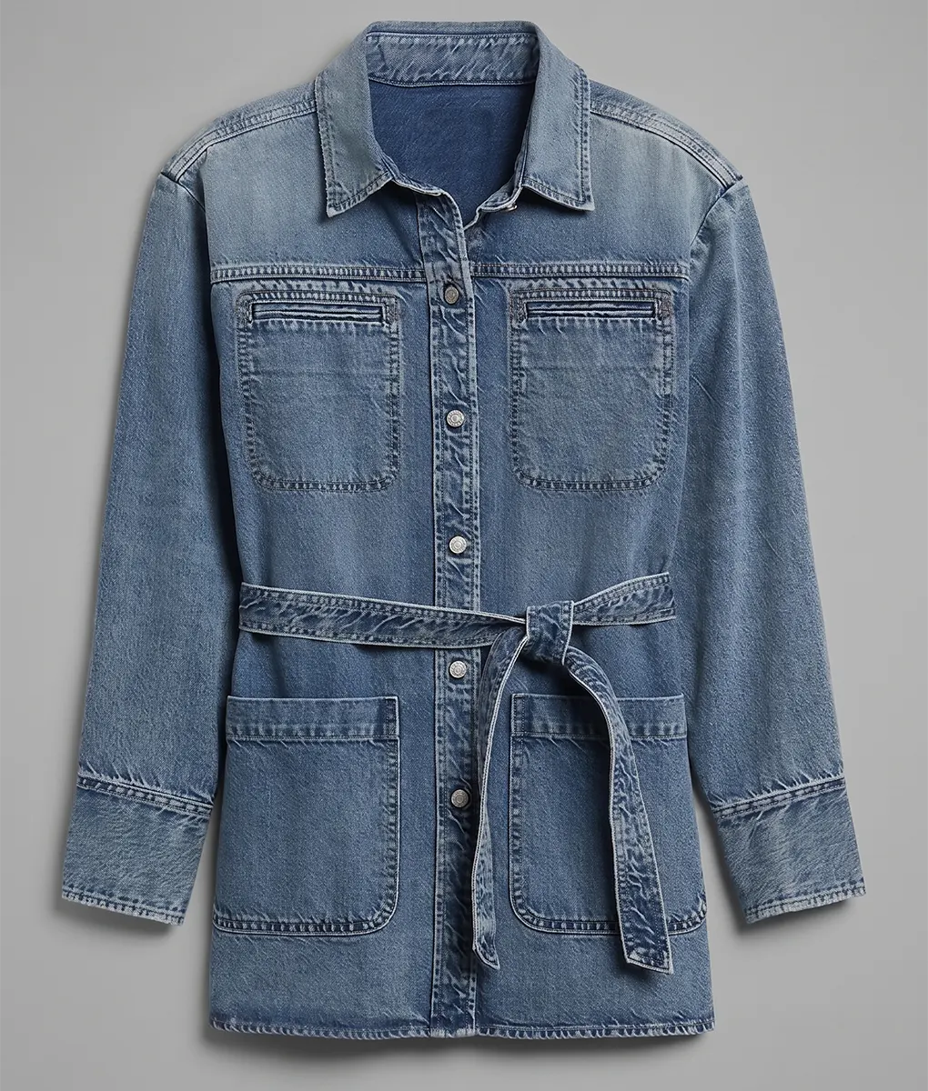 The Way Home Andie Macdowell Blue Denim Jacket - Front