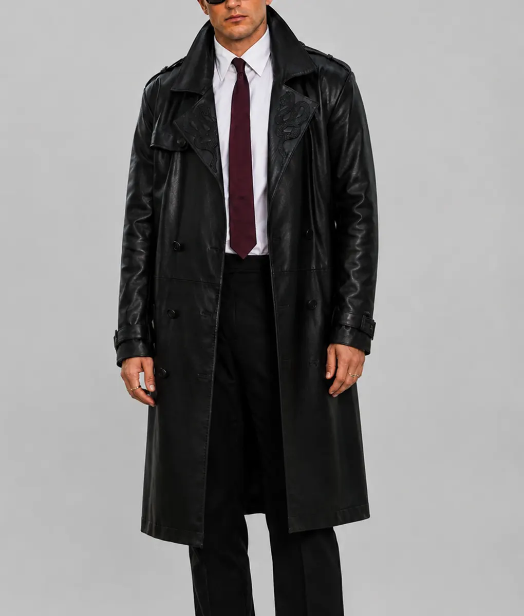 American Horror Story Penthouse Paul Anthony Kelly Trench Coat - Front