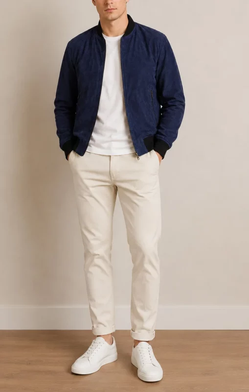 how to style suede jacket men