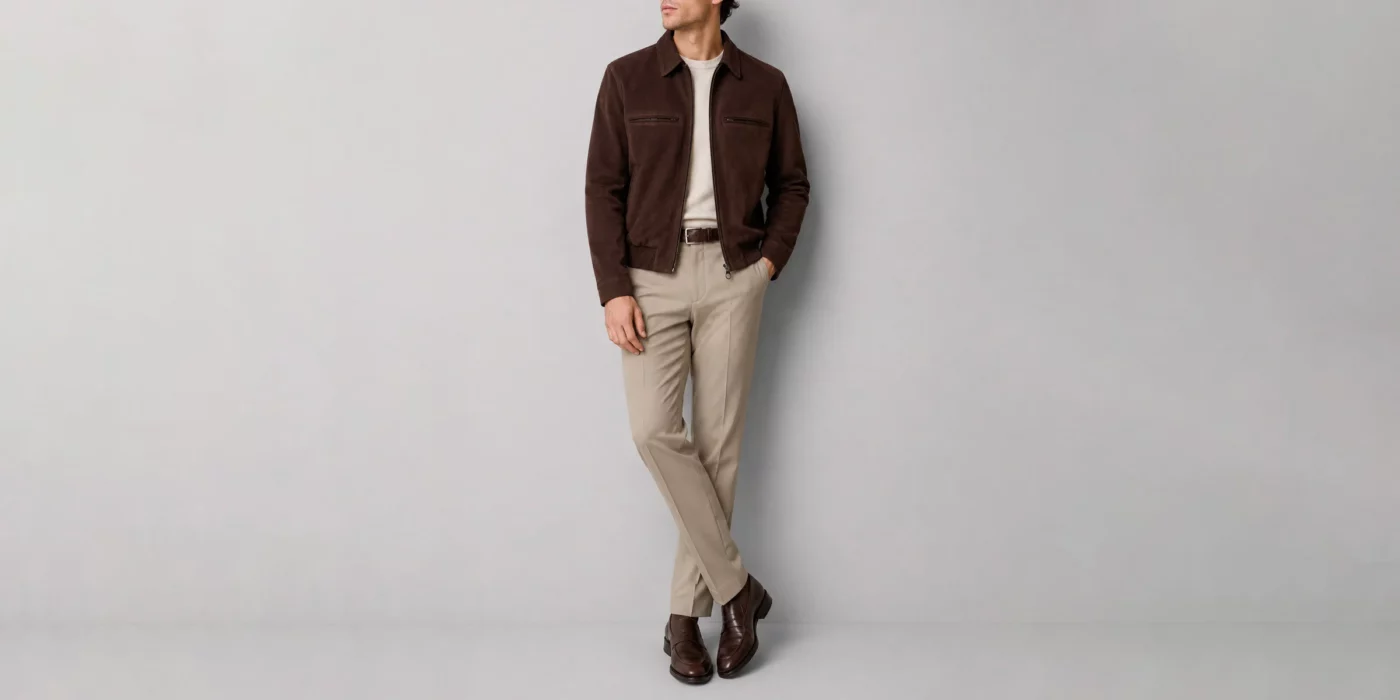 how to style suede jacket men