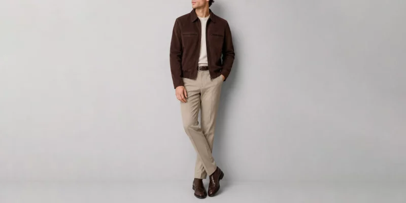 how to style suede jacket men