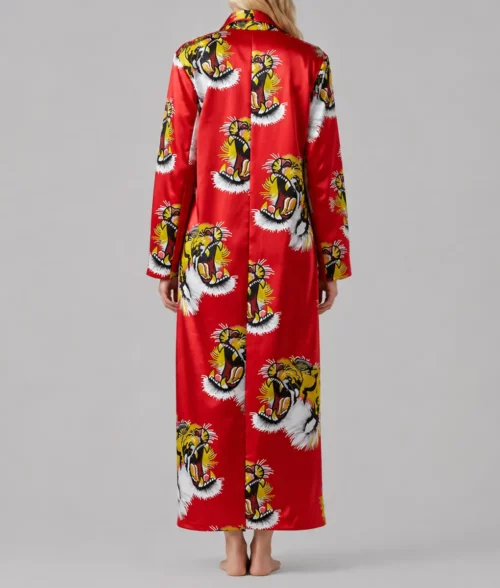 Margos Got Money Troubles Elle Fanning Tiger Printed Robe - Back