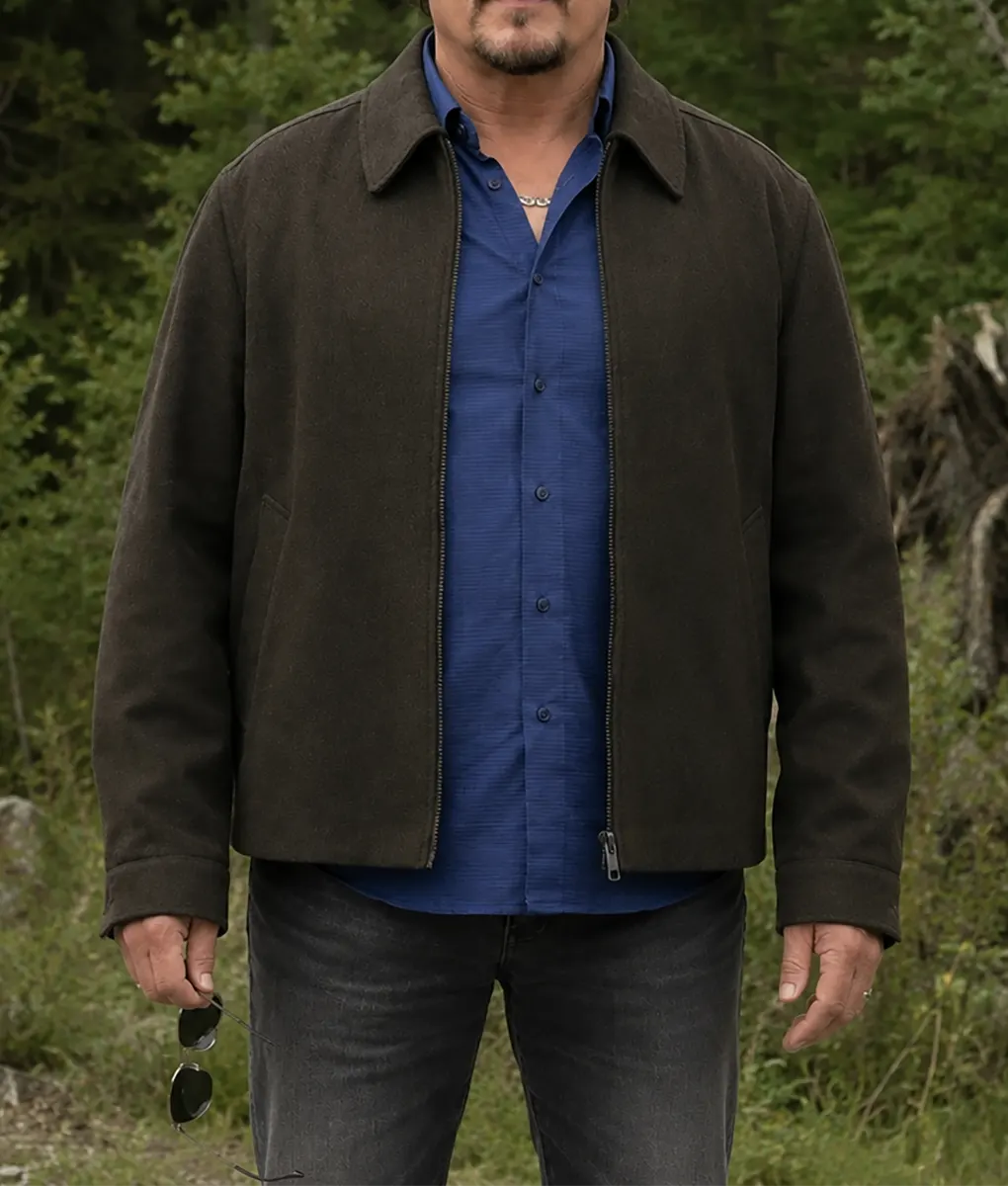 Anna Pigeon Kim Coates Brown Jacket - Front View