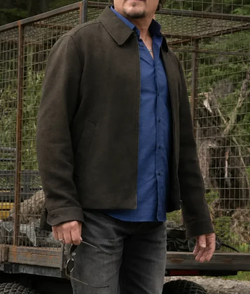 Anna Pigeon Kim Coates Brown Jacket - Side View