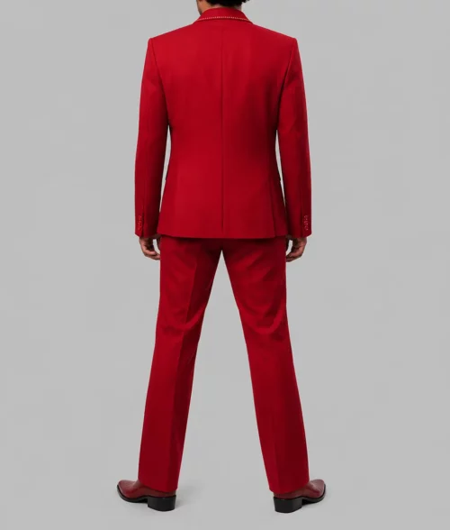 Bruno Risk It All Western Style Red Suit - Back
