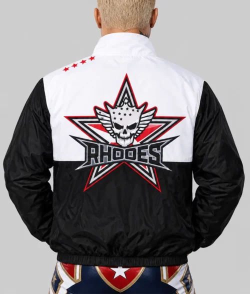 Cody Rhodes 2026 Black & White Track Jacket - Back