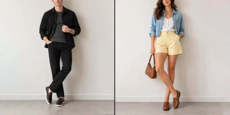 how to style leather loafers