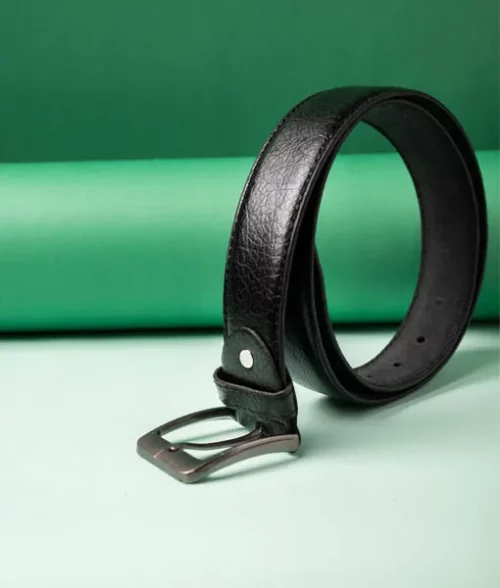Men&rsquo;s Black Textured Style Belt (3)