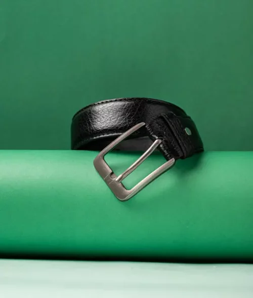 Men&rsquo;s Black Textured Style Belt