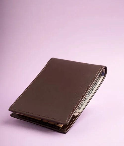 Men&rsquo;s Brown And Beige Card Holder Wallet (1)