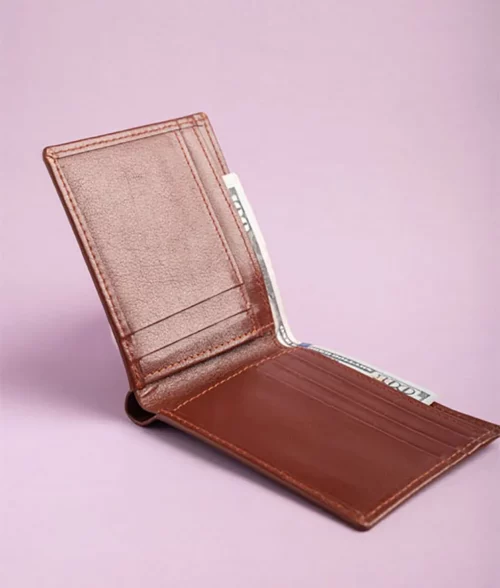 Men&rsquo;s Brown Classic Leather Wallet (4)