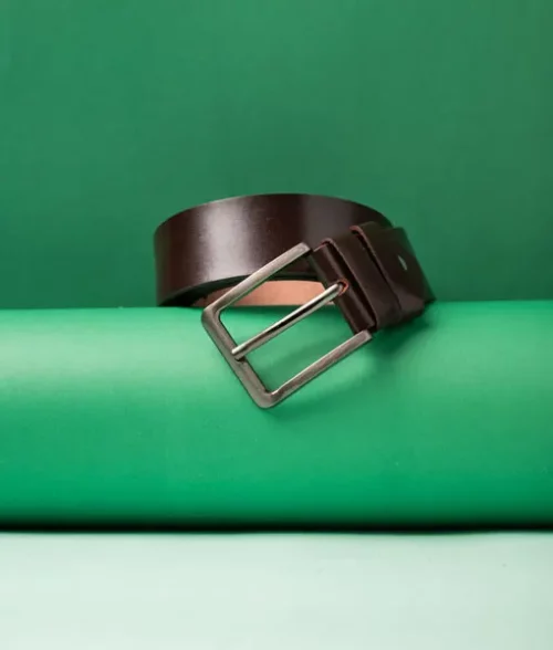 Men&rsquo;s Chocolate Brown Leather Belt