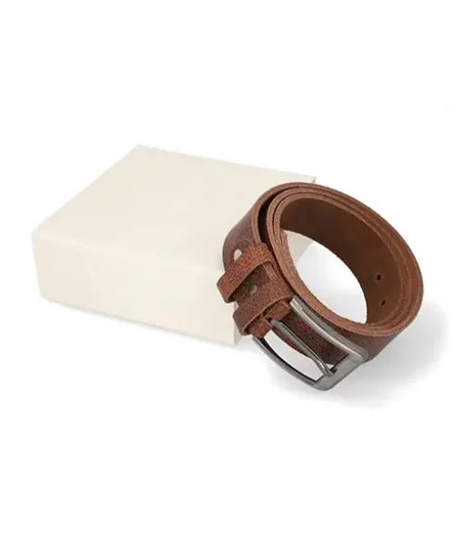 Men&rsquo;s Classic Brown Leather Belt (2)