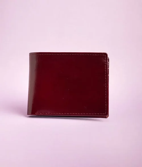 Men&rsquo;s Dark Maroon Classic Leather Wallet (3)