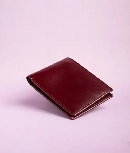 Men&rsquo;s Dark Maroon Classic Leather Wallet