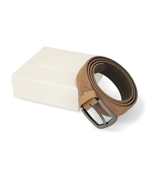 Men&rsquo;s Light Brown Leather Belt (2)