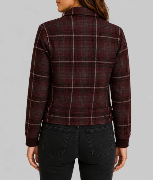 Ransom Canyon Minka Kelly Plaid Wool Jacket - Back