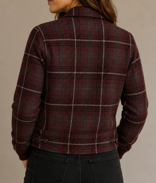 Ransom Canyon Minka Kelly Plaid Wool Jacket - Back View