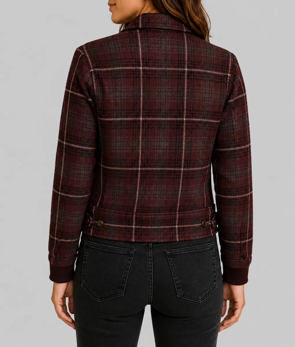 Ransom Canyon Minka Kelly Plaid Wool Jacket - Back