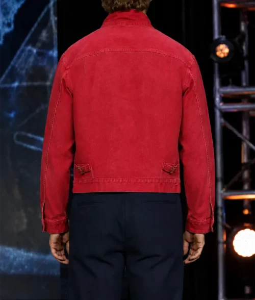 Ryan Gosling Red Denim Jacket - Back