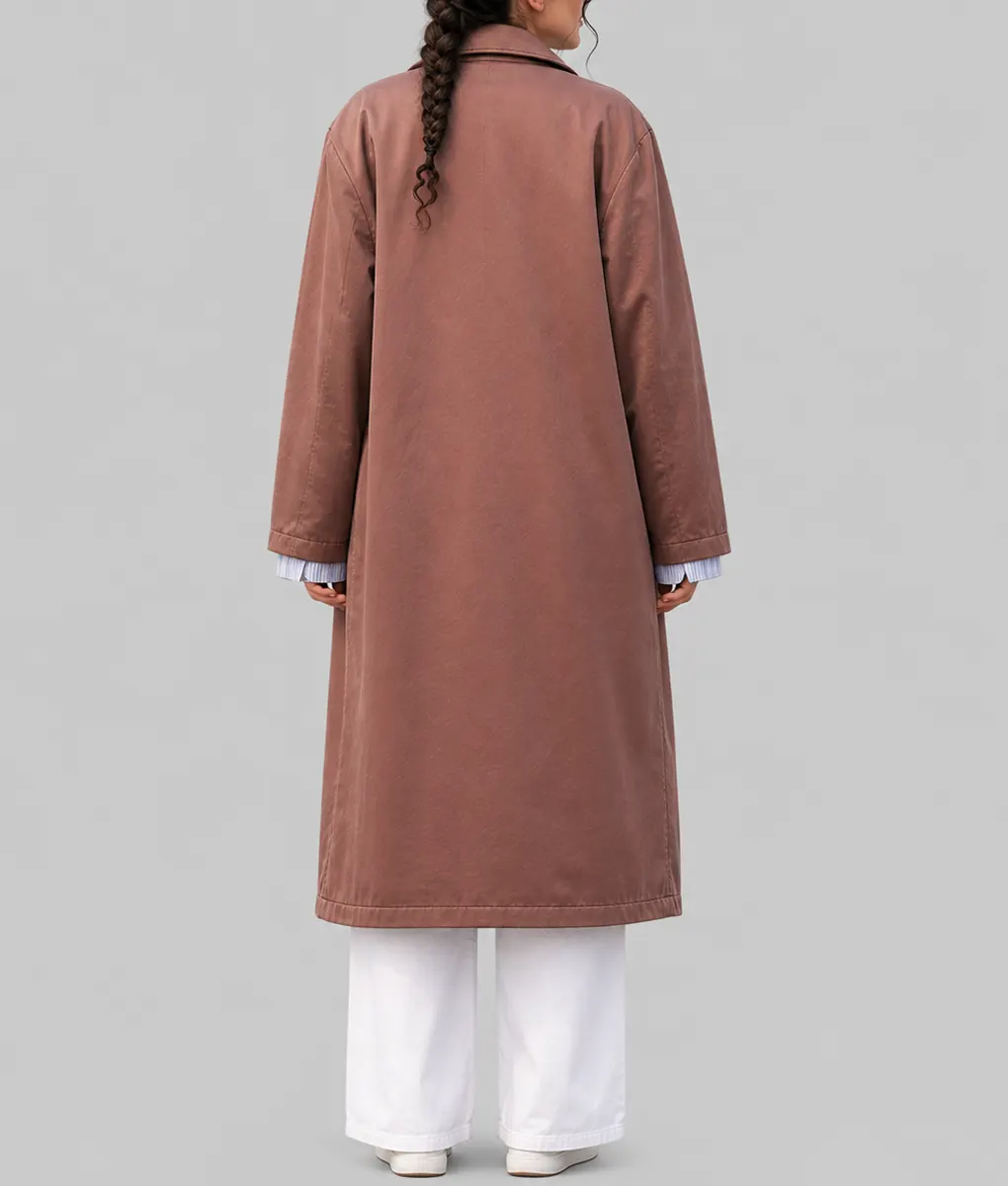 Sterling Point Ella Rubin Brown Coat - Back