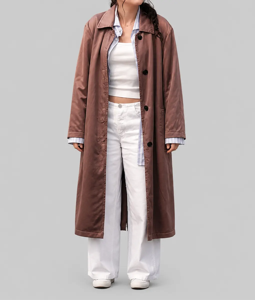 Sterling Point Ella Rubin Brown Coat - Front