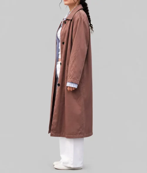 Sterling Point Ella Rubin Brown Coat - Side View