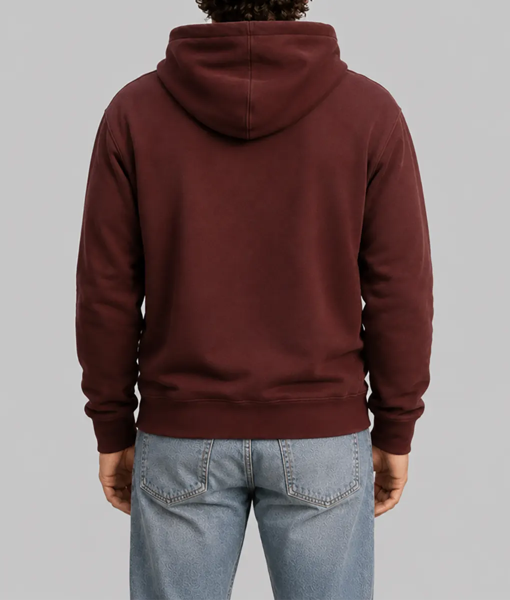 Tom Holland Burgundy Hoodie - Back