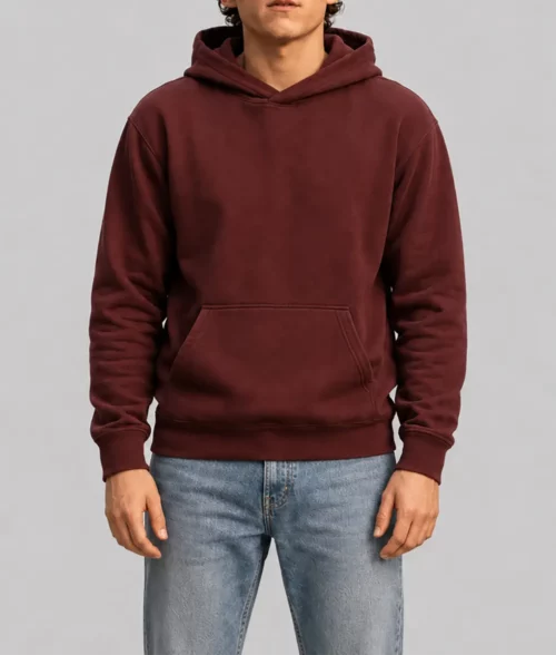Tom Holland Burgundy Hoodie - Front