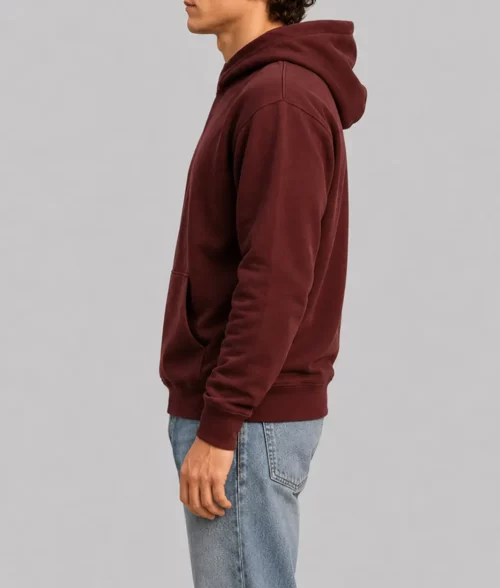 Tom Holland Burgundy Hoodie - Side