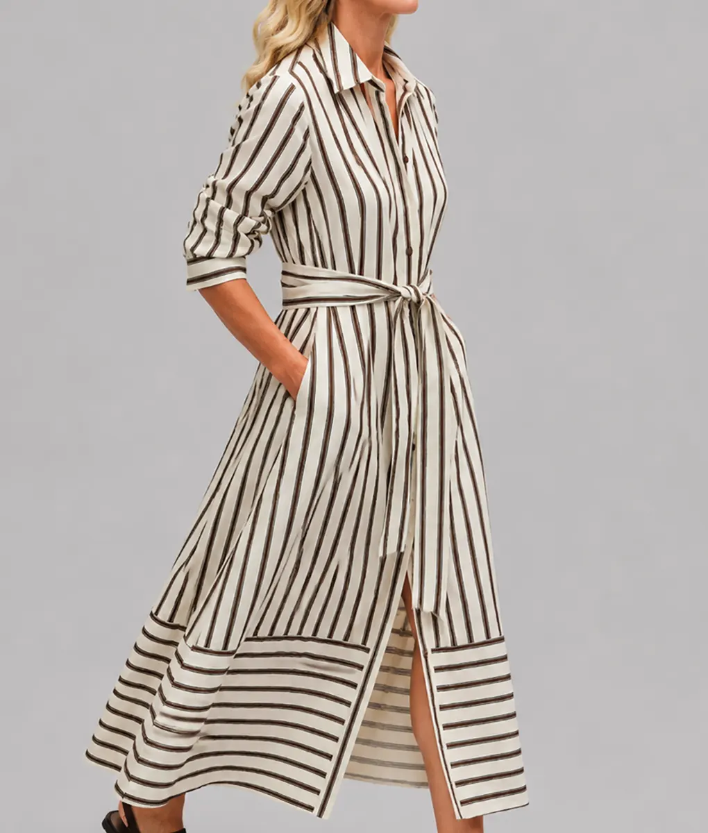 Leanne S02 Leanne Morgan Striped Dress - Side