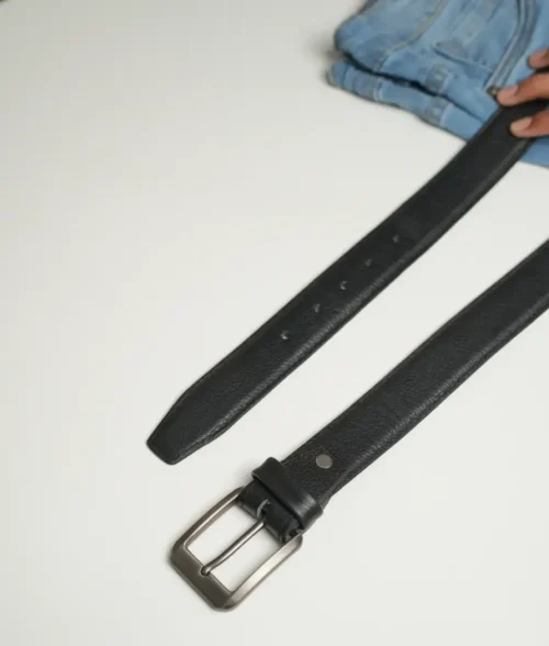 Alternative view of Mens Black Classic Leather Belt
