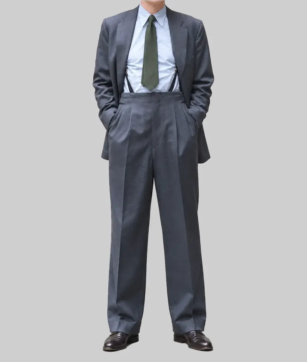 Mens Classic Grey 2 Piece Suit