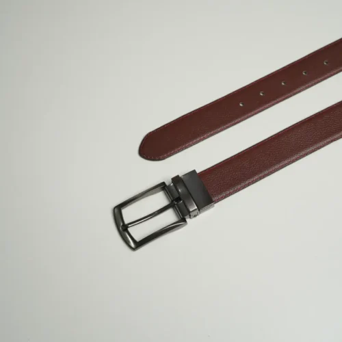 Alternative view of Mens Classic Plain Black & Brown Leather Belt