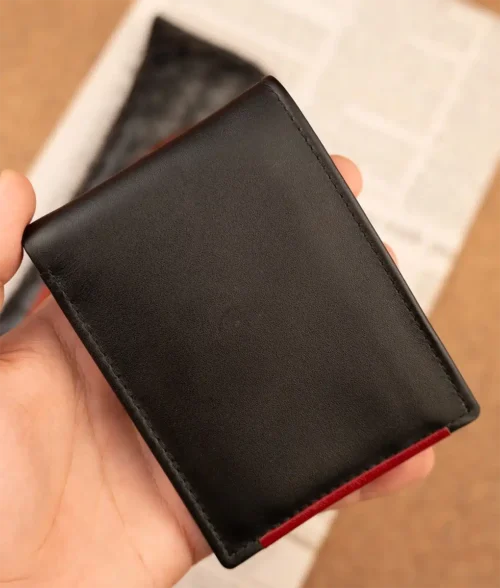 Men&rsquo;s New Classic Black Leather Wallet