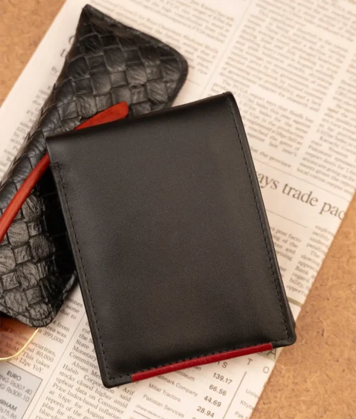 Men&rsquo;s New Classic Black Leather Wallet - Image 2