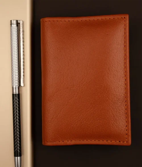 Men&rsquo;s New Modern Brown Leather Wallet