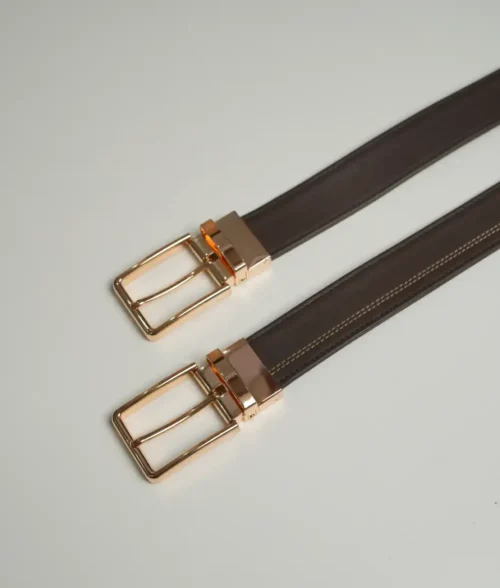 Mens New Style Plain Brown Leather Belt