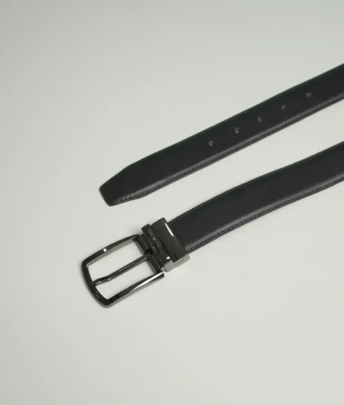 Alternative view of Mens Simple Black Leather Belt