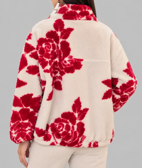 North Of North Anna Lambe Floral Sherpa Jacket - Image 2
