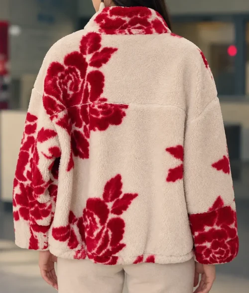 North Of North Anna Lambe Floral Sherpa Jacket - Image 4