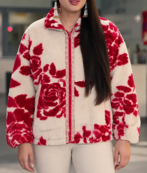 North Of North Anna Lambe Floral Sherpa Jacket - Image 3