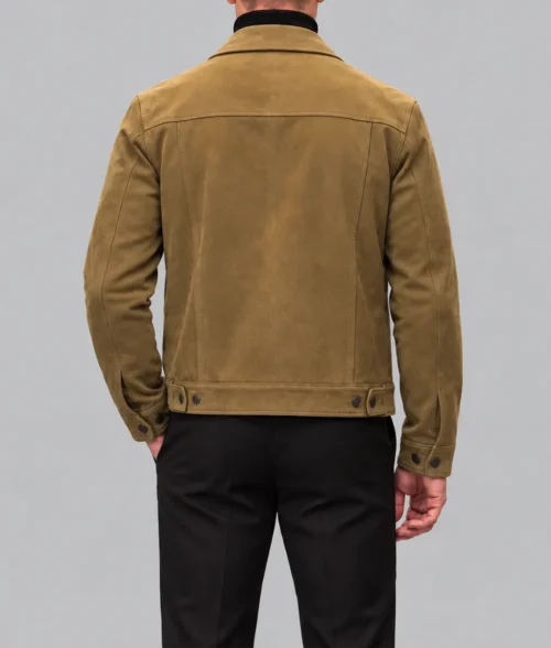 Patient Zero Colin Farrell Brown Suede Jacket - Image 2
