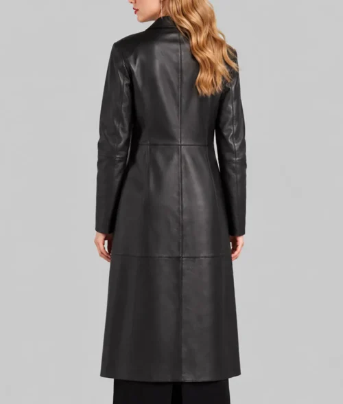 Patient Zero Taylor Black Leather Coat - Image 4
