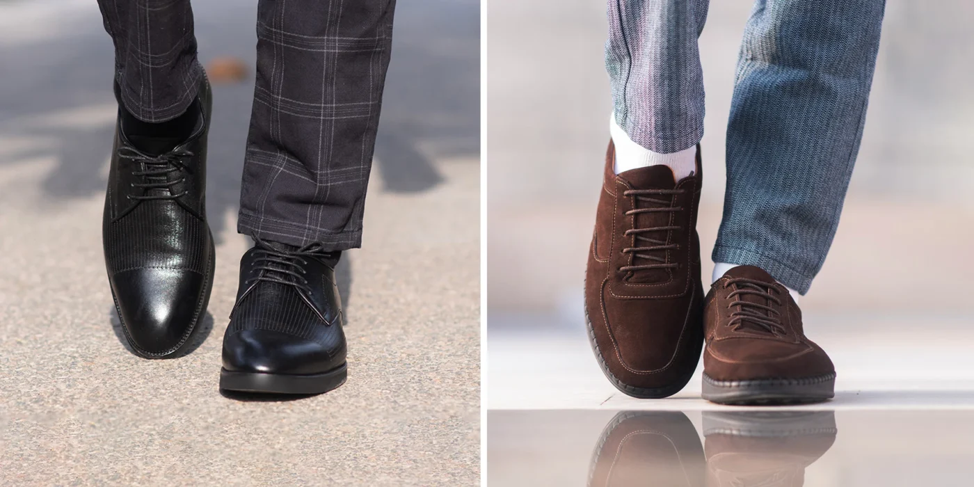 suede shoes vs leather shoes