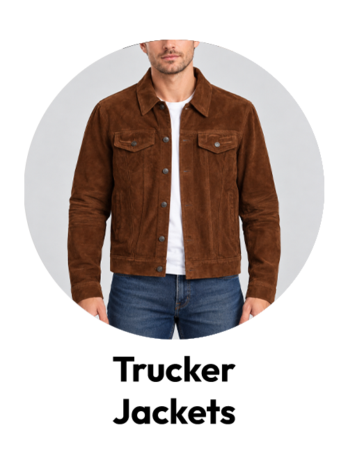 Men's Leather Trucker Jackets